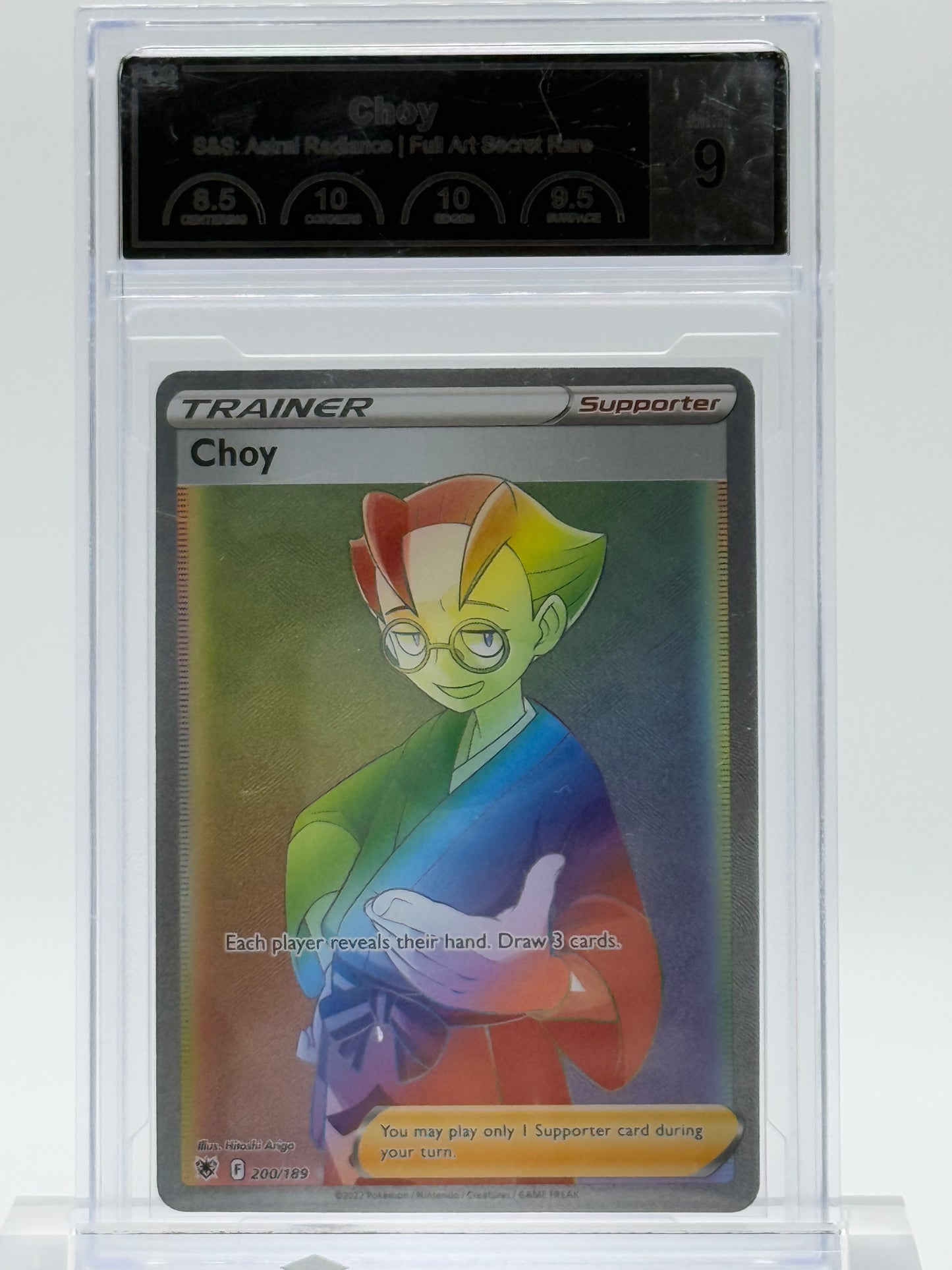 2022 POKEMON SWSH-PSG 9-CHOY-ASTRAL RADIANCE-FULL ART SECRET RARE