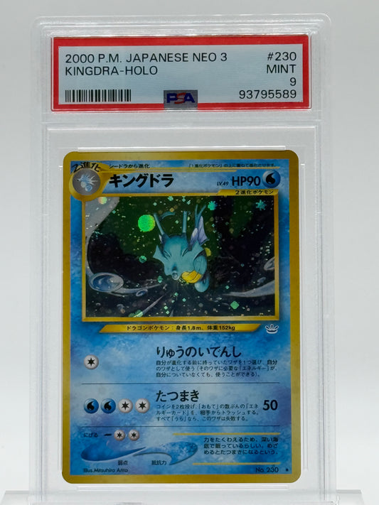 2000 P.M. JAPANESE NEO 3- PSA 9-KINGDRA-HOLO