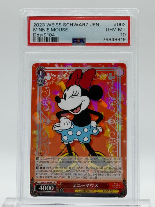 2023 WEISS SCHWARZ JPN.-PSA 10- MINNIE MOUSE-Dds/S104