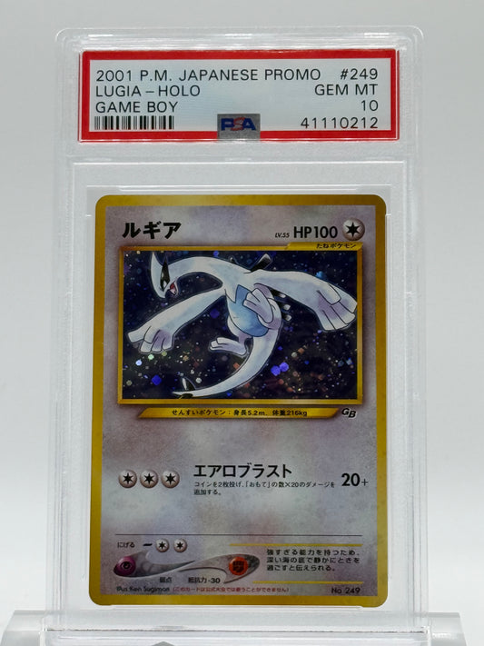 2001 P.M. JAPANESE PROMO-PSA 10- LUGIA-HOLO- GAME BOY