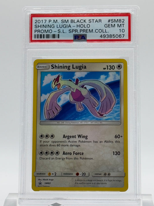 2017 P.M. SM BLACK STAR-PSA 10- SHINING LUGIA-HOLO-PROMO-S.L. SPR.PREM.COLL.