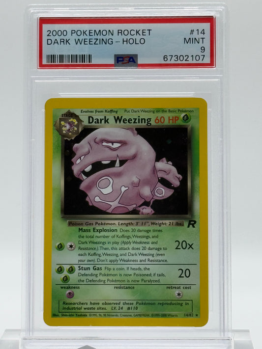 2000 POKEMON ROCKET-PSA 9-DARK WEEZING-HOLO