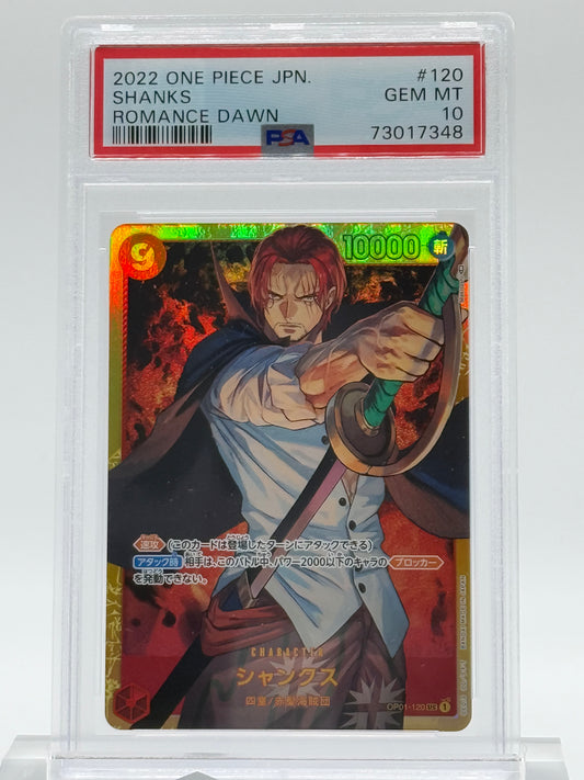 2022 ONE PIECE JPN-PSA 10-SHANKS-ROMANCE DAWN