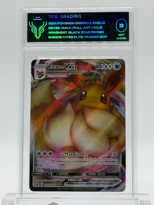 2021 POKEMON SWSH-TCG 9-EEVEE VMAX-BLACK STAR PROMO-SHINING FATES ETB