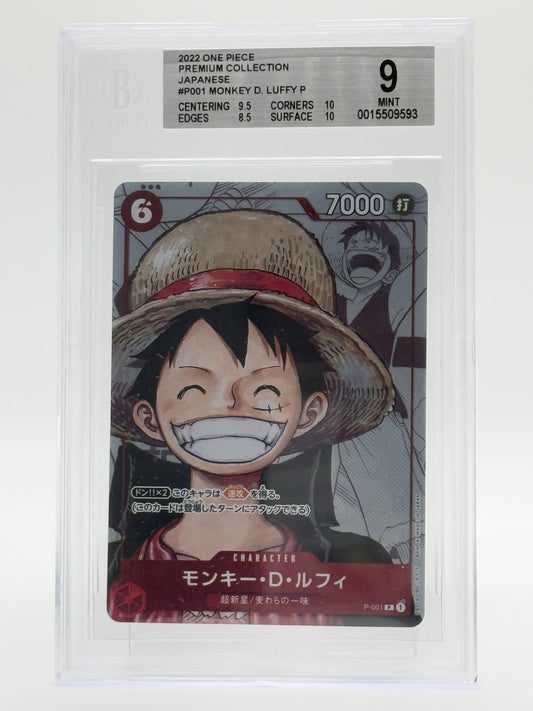 2022 ONE PIECE JAPANESE-BECKETT 9-PREMIUM COLLECTION- MONKEY D.LUFFY