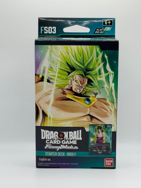 DRAGON BALL SUPER-FUSION WORLD-BROLY-STARTER DECK-FS03