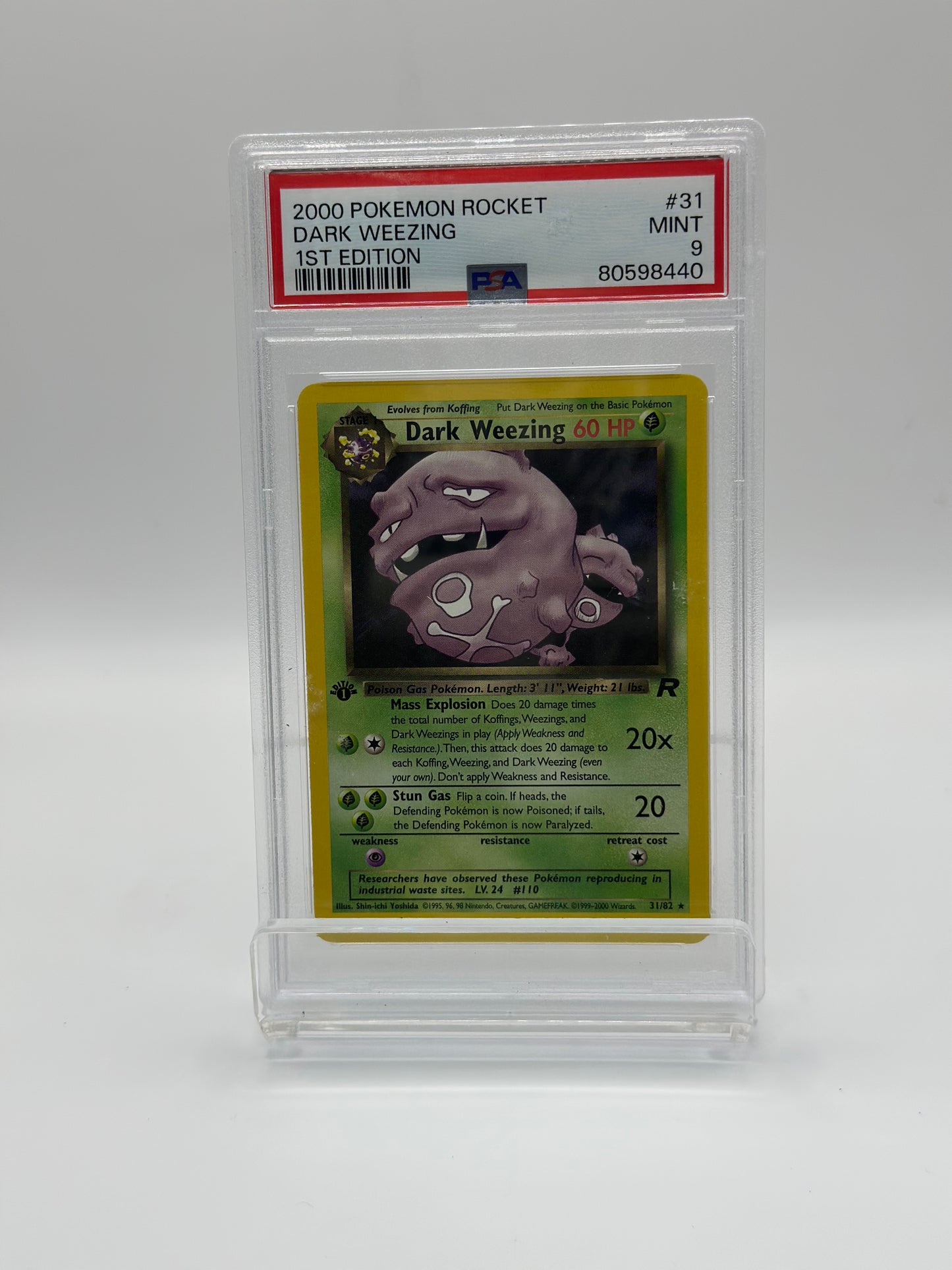 DARK WEEZING 1ST EDITION 31/82