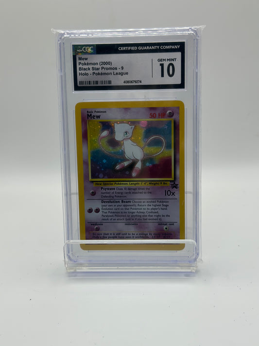 MEw POKEMON LEAGUE HOLO