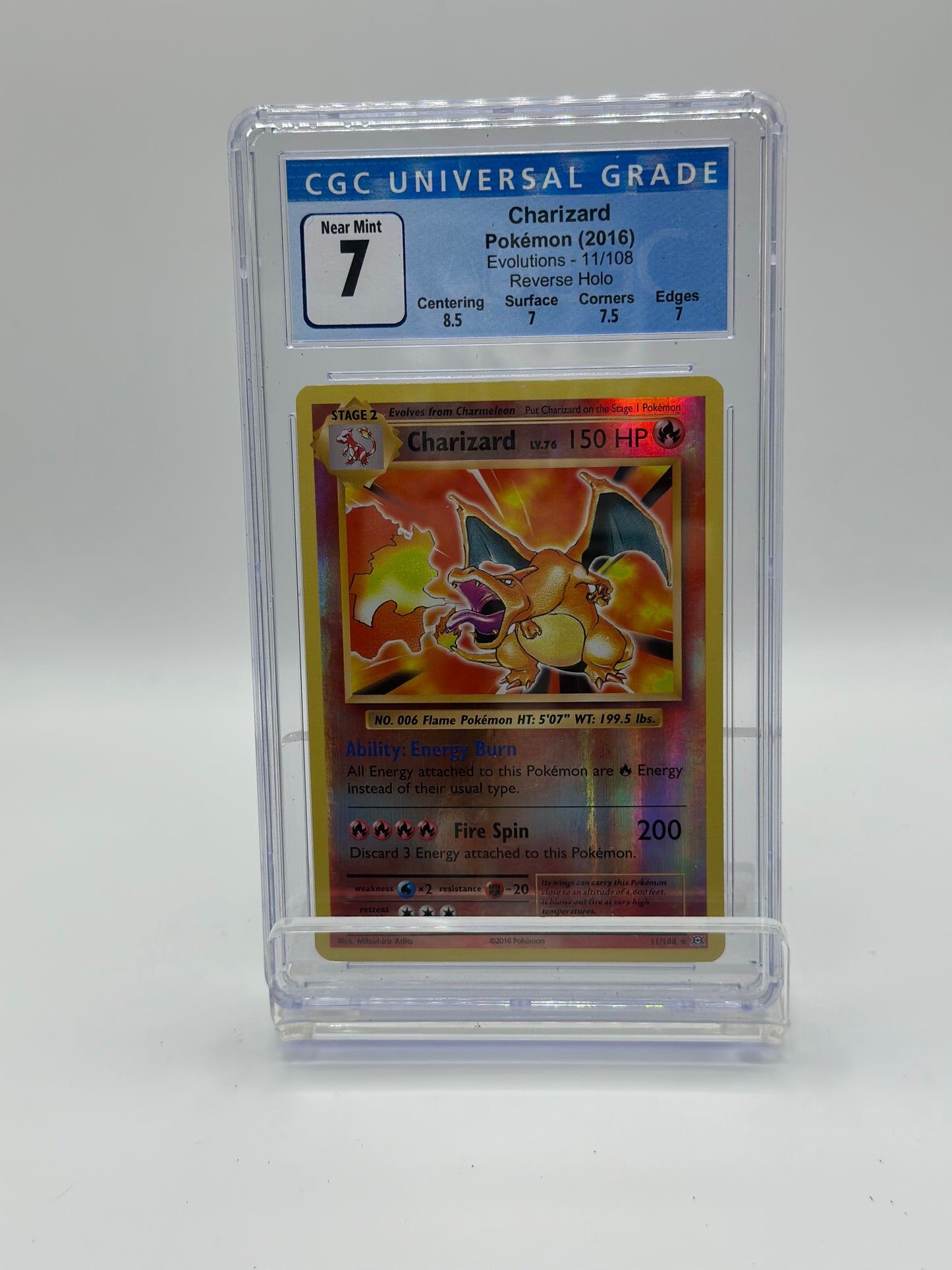charizard 11/108 rev holo
