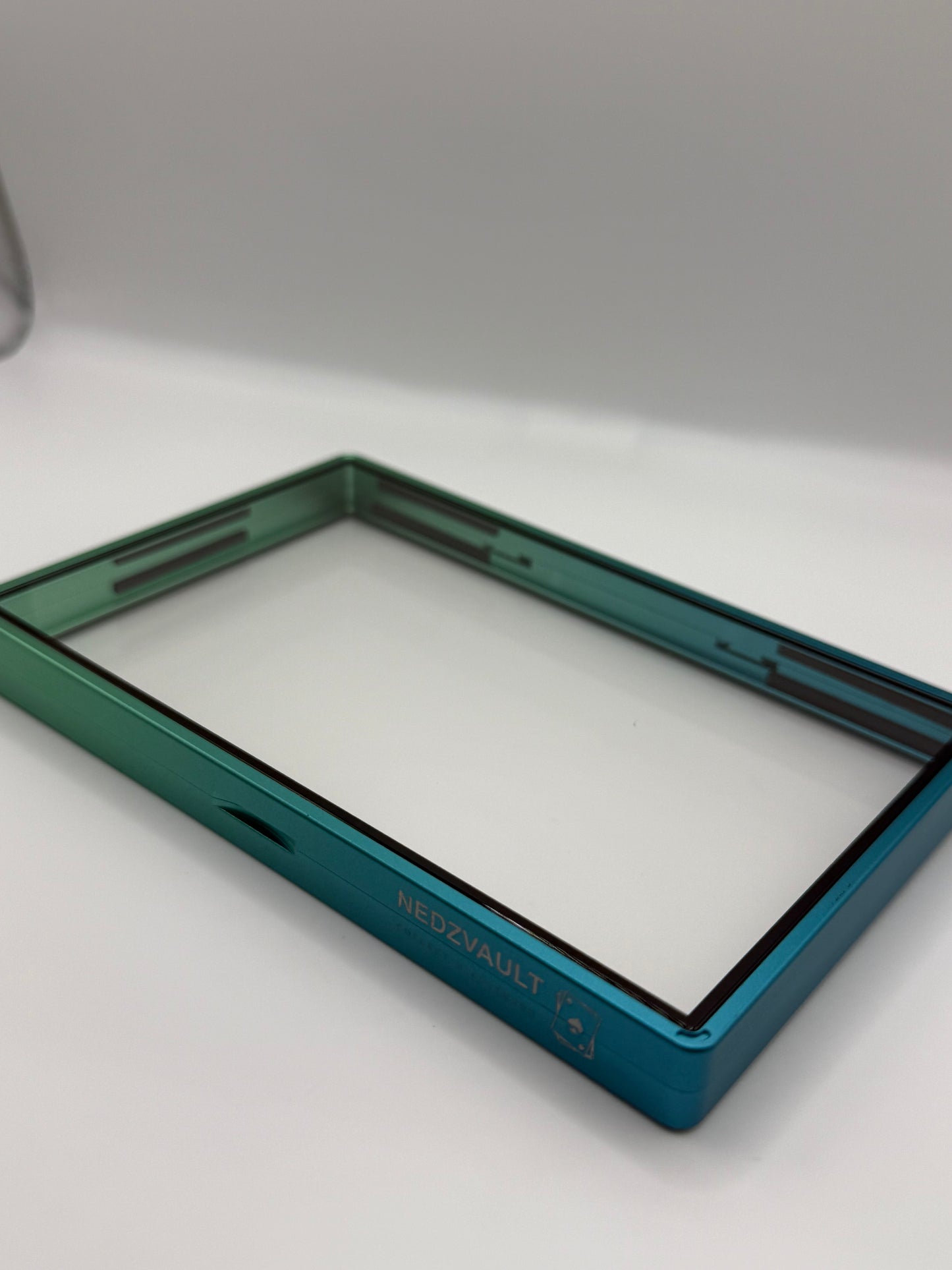 Aluminium Graded Card Slab Protector (BGS) GRADIENT GREEN & BLUE