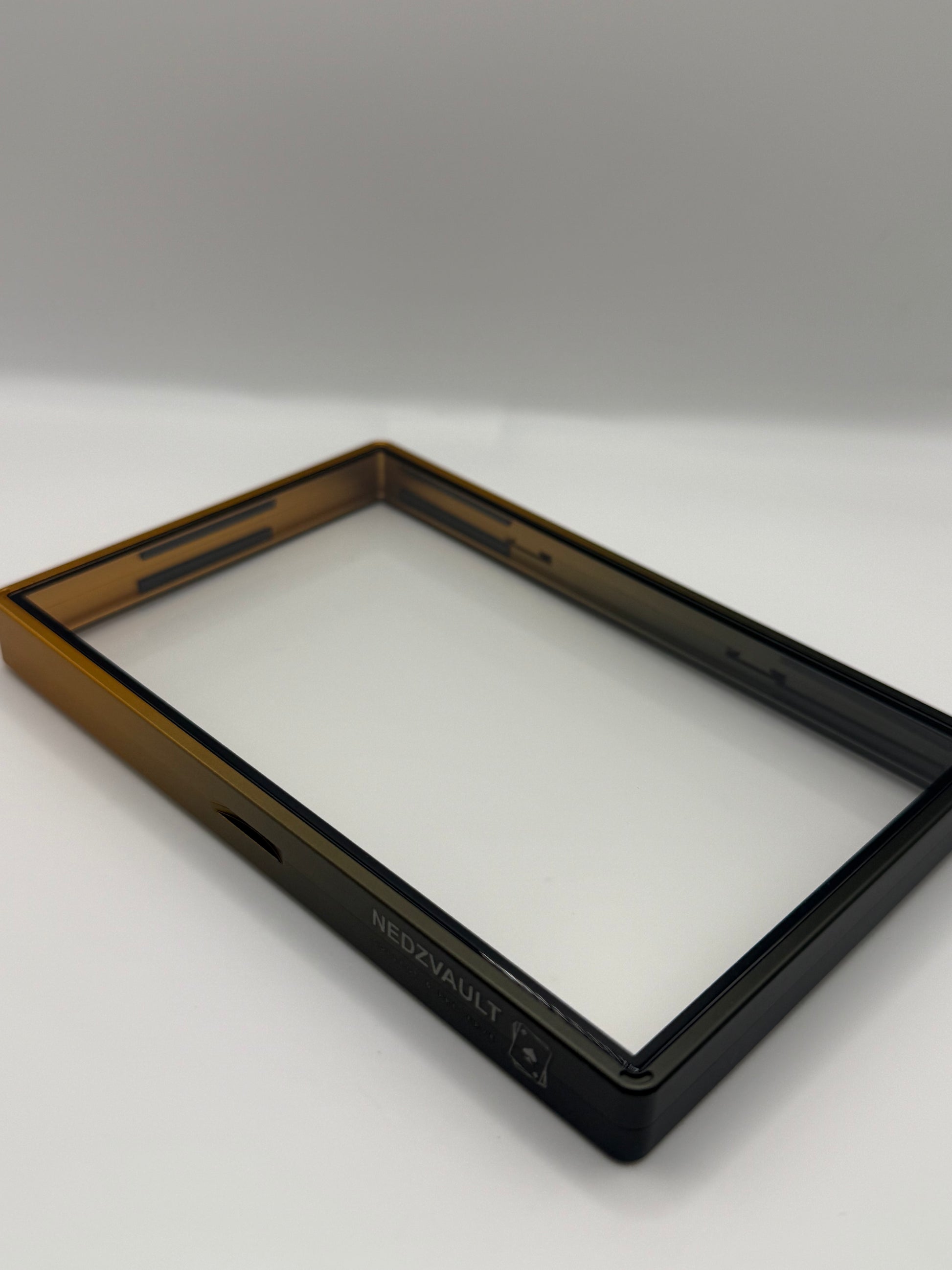 graded card protector Aluminium Graded Card Slab Protector (BGS) GRADIENT BLACK & GOLD – Nedzvault